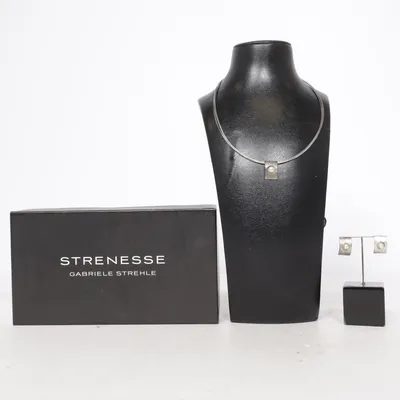 Smyckesset (Silverfärgad) från Strenesse Gabriele Strehle Okänd metall