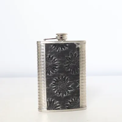 Hip flask (Black, Silver) from Stainless