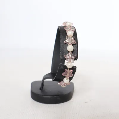 Armband (Roze, Wit) Onbekend materiaal