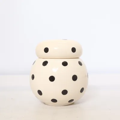 Sucrier (Blanc, Noir) de Søstrene Grene