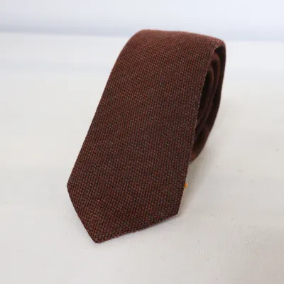 Cravate (Marron) de Dako Viscose, Laine