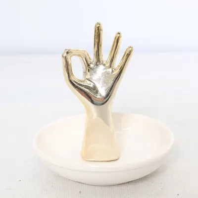 Smykkestativ (Hvid, Guld)