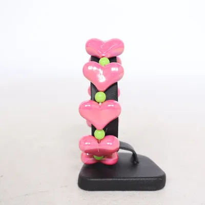 Armband (Rosa, Grön) Okänd metall