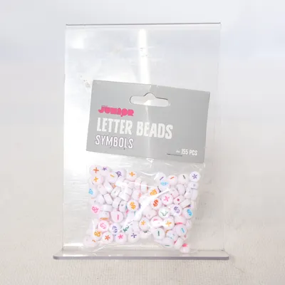 Perles en plastique (Letter Beads Symbols) de Panduro Hobby