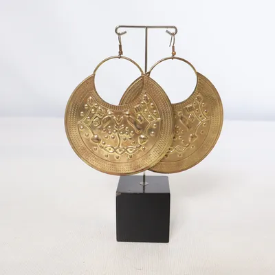 Boucles d'oreilles (Or) Métal inconnu