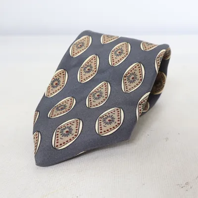 Tie (Gray, Beige) from Gordon Crane Silk