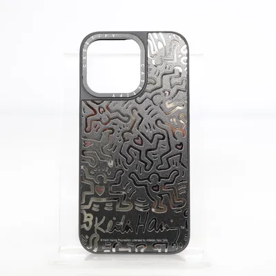Phone case (Black, Multicolored) from Keith Haring
