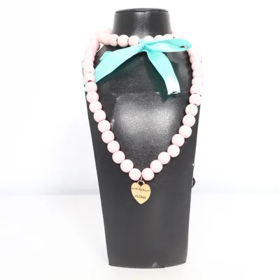 Ketting (Roze, Turquoise) van Mi Lajki Onbekend materiaal