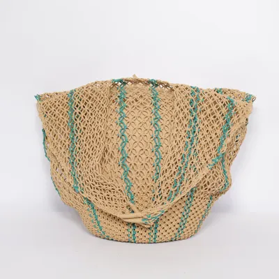 Beach bag (Beige, Turquoise, Multicolored) from COS Cotton