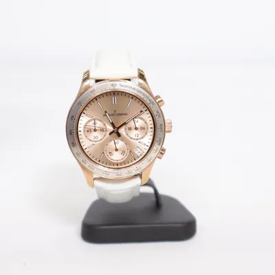 Armbandsur (Vit, Roséguldfärgad) från Jacques Lemans
