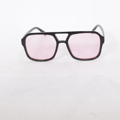 Glasögon (Svart, Rosa)