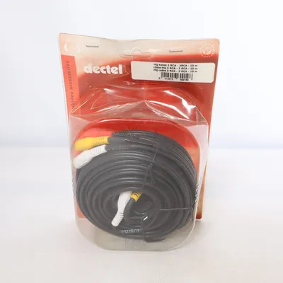 Câble RCA (3xRCA stereo audo+video male/male extention 10meter) de Dectel
