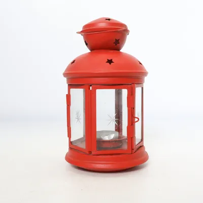 Outdoor candle holder (Red) from IKEA