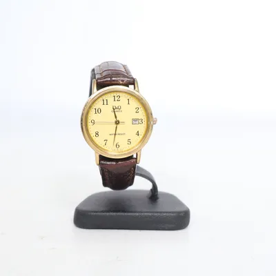 Wristwatch (Brown, Gold) from Q&Q