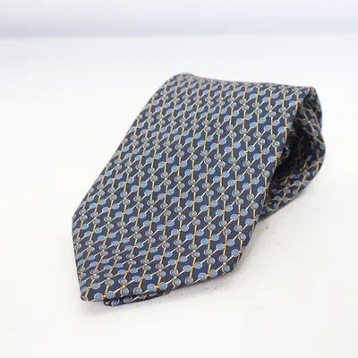 Tie (Blue, Yellow) from Lancel Silk