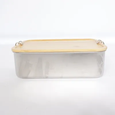 Matlåda (Silverfärgad, Beige)