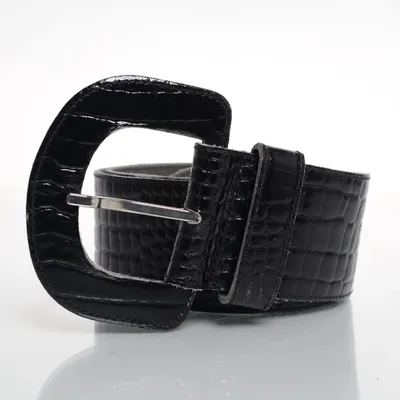 Bälte (Svart) Skinnimitation