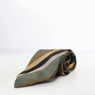 Cravate (Vert, Beige, Noir) de Michaelis Soie