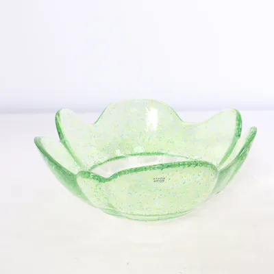 Bowl (Green, Multicolored) from Kosta Boda