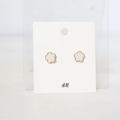 Boucles d'oreilles (Blanc, Or) de H&M Métal inconnu