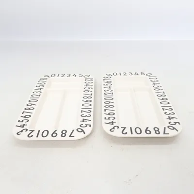 Serving platter (White, Black) from Design Letters