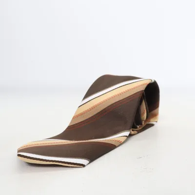 Cravate (Marron, Beige, Blanc) de Diplomat Polyester