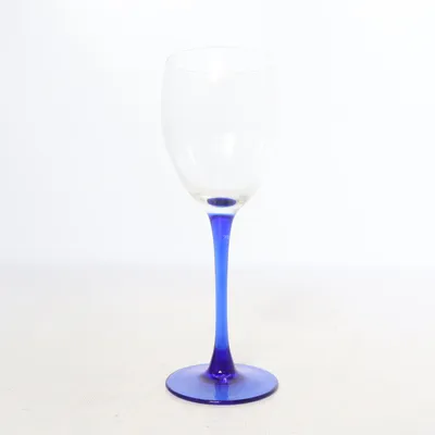 Wine glass (Blue, Transparent)