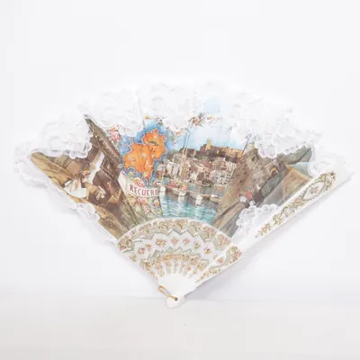 Solfjäder (Vit, Flerfärgad)