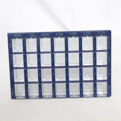 Pillerask (Transparent, Blå)