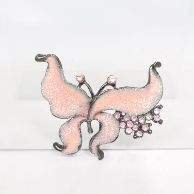 Brooch (Pink, Multicolored) Unknown metal