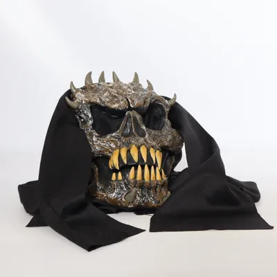 Maskeradmask (Svart, Grå, Gul)