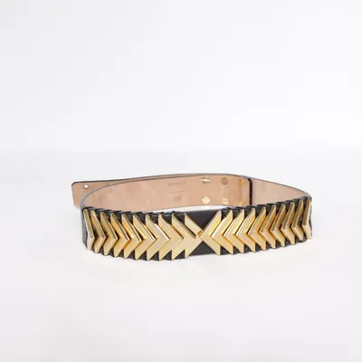 Bælte (Sort, Guld) fra Balmain x H&M Kunstlæder