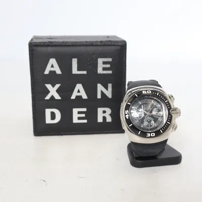 Polshorloge (Zwart, Zilver) van Alexander