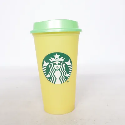 Kopp (Gul, Grön) från Starbucks