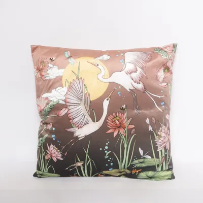 Prydnadskudde (Brun, Flerfärgad)