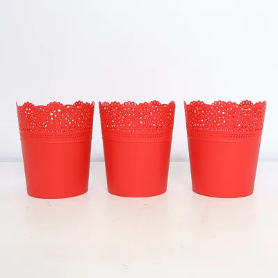 Bloempot (Rood) van Biltema