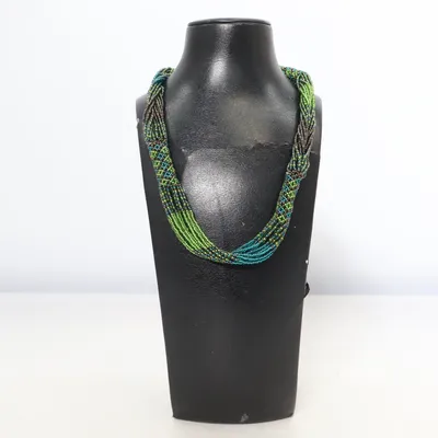 Collier (Vert, Bleu, Multicolore) Plastique