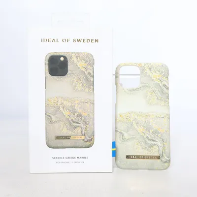 Telefoonhoesje (Sparkle Greige Marble) van iDeal of Sweden