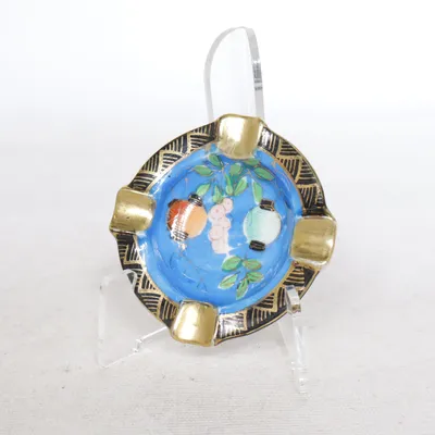 Asbak (Blauw, Goud, Zwart)