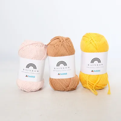 Yarn (Rainbow) from Hobbii Cotton