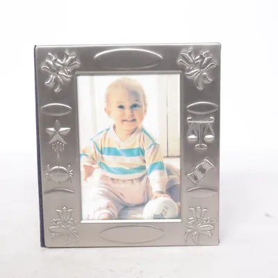 Fotoalbum (Silverfärgad, Blå)