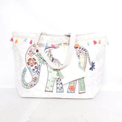 Strandväska (Beige, Flerfärgad) från Zaza