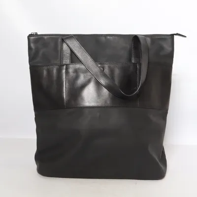 Handtas (Zwart) van Stutterheim Katoen, Leer, Polyester