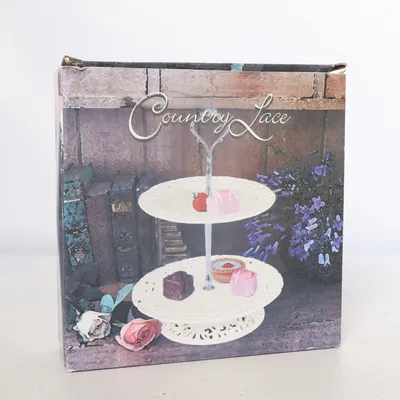 Tiered plate stand (Country Lace)
