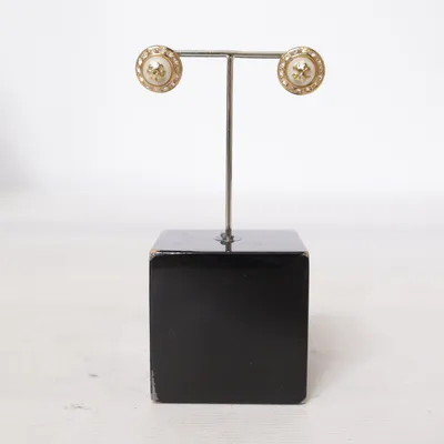 Oorbellen (Goud, Wit) van Tory Burch Onbekend materiaal