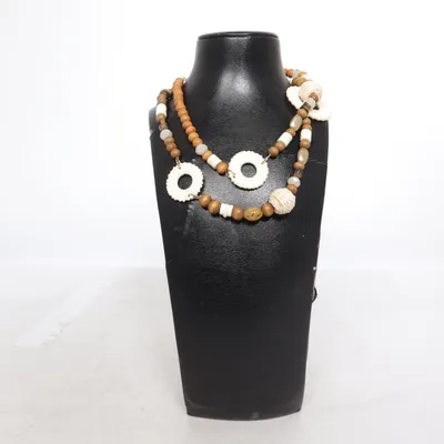 Collier (Marron, Blanc) de Fashion Jewelry Métal inconnu