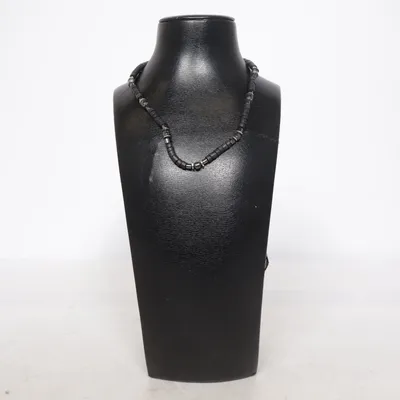 Necklace (Black, Silver) Unknown metal