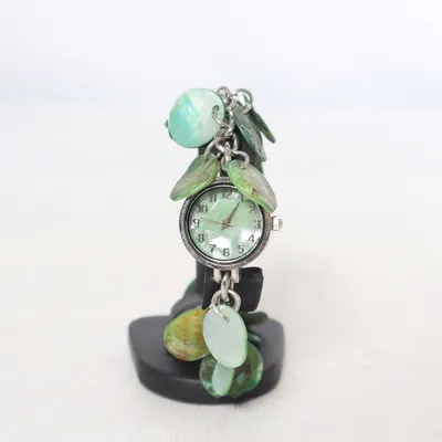 Wristwatch (Green, Multicolored)