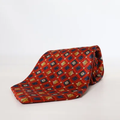 Stropdas (Rood, Blauw, Meerkleurig) van Röda Sigillet Zijde