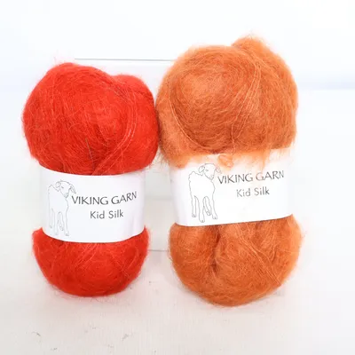 Garn (Kid Silk) från Viking Garn Mohair, Silke